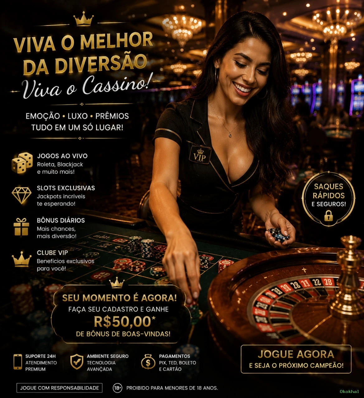 Cassino ao vivo no Brasil | Okokhal: segura e premiada